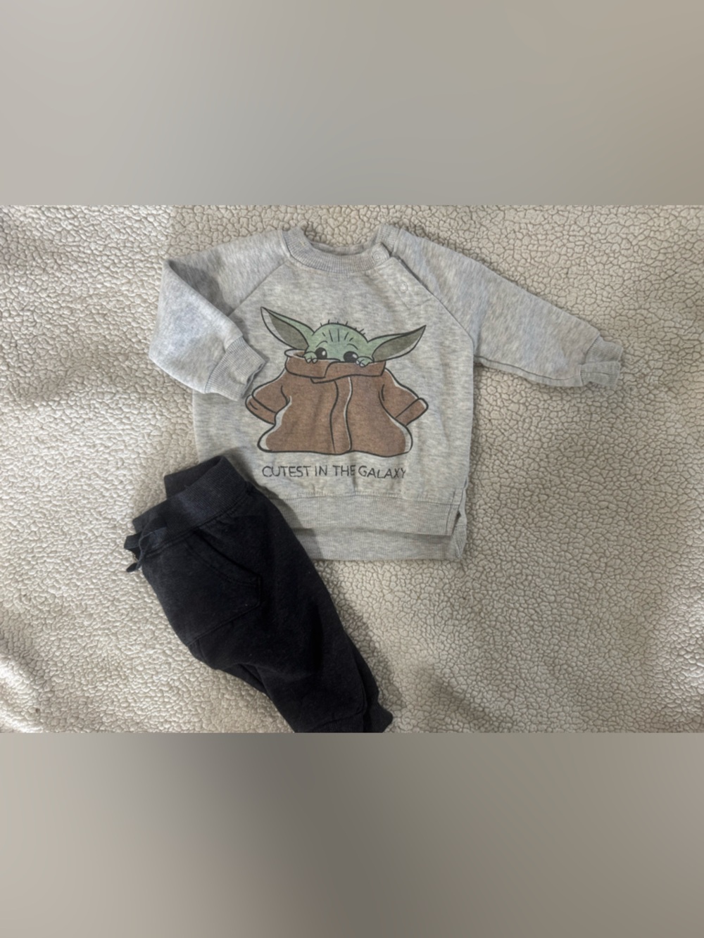 Star Wars Grey Pullover Sweatshirt with Baby Yoda Graphic